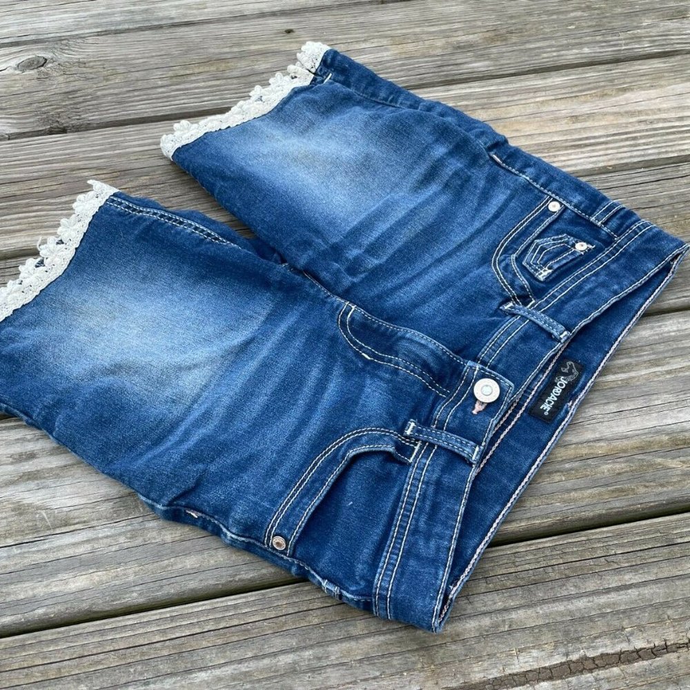 Jordache Girl Shorts Blue Denim Shorts Size 14 - Picture 11 of 11
